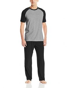 Hanes Men's Cotton Raglan Pajamas Set