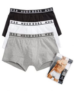 BOSS Men's Underwear Cotton Stretch Trunks