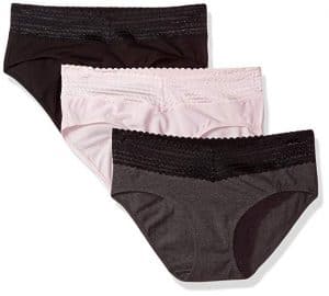 Warner's Blissful Benefits No Muffin Top 3 Pack Hipster Panties