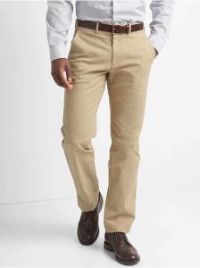 business casual khakis