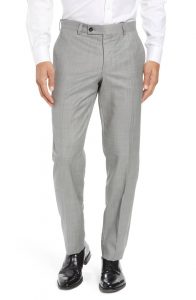 Ted Baker Jefferson Flat Front Wool Trousers