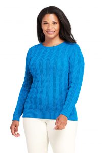 Lands' End Women's Drifter Cotton Crewneck