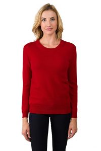 Jennie Liu Women's 100% Pure Cashmere Crew Neck