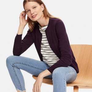 Uniqlo Extra Fine Merino Crewneck Cardigan