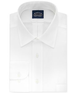 Eagle Men's Classic-Fit Stretch Collar Non-Iron Solid Dress Shirt