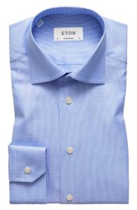 Eton Slim Fit Twill Dress Shirt