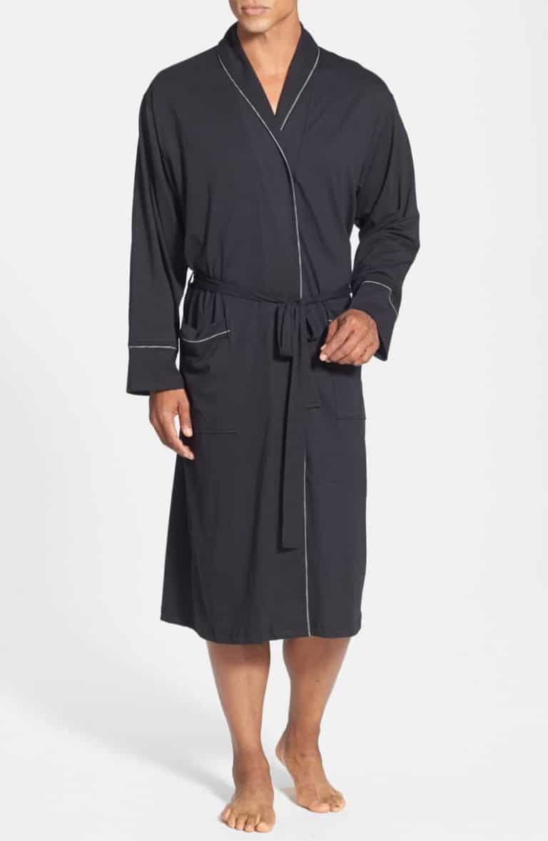 brown cotton robe