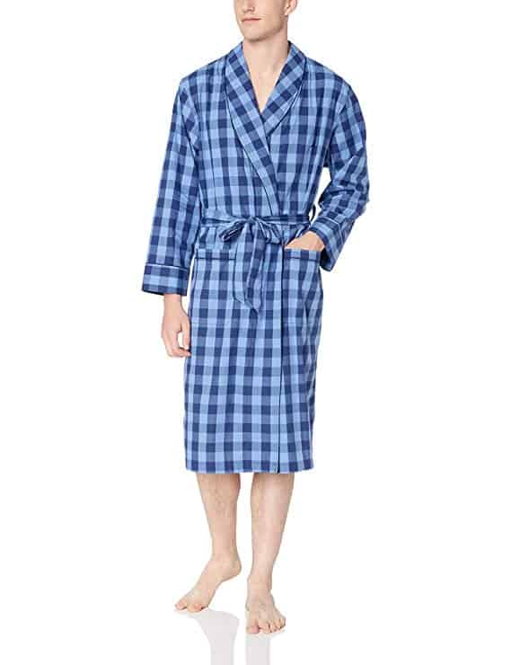 Nautica Long Sleeve Lightweight Cotton Woven Robe