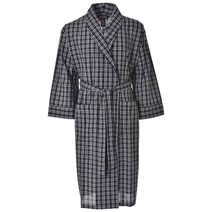 Hanes Lightweight Woven Broadcloth Robe