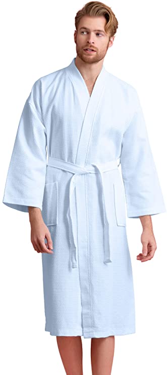 Soft Touch Linen Waffle Spa Bathrobe