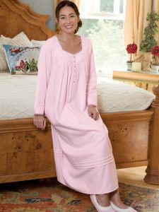 floor length flannel nightgowns