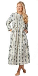 La Cera 100% Cotton Flannel Nightgowns