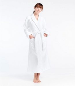 L.L Bean Organic Terry Robe