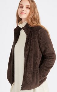 Uniqlo Women Fluffy Yarn Fleece Full-zip Jacket