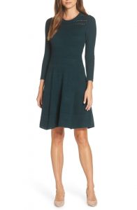 Eliza J Fit & Flare Sweater Dress