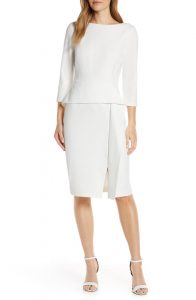 Vince Camuto Angled Ruffle Sheath