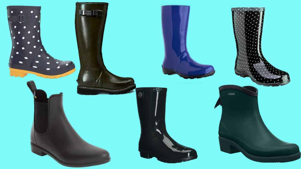 Seven rainboots that are highly rated for being comfortable