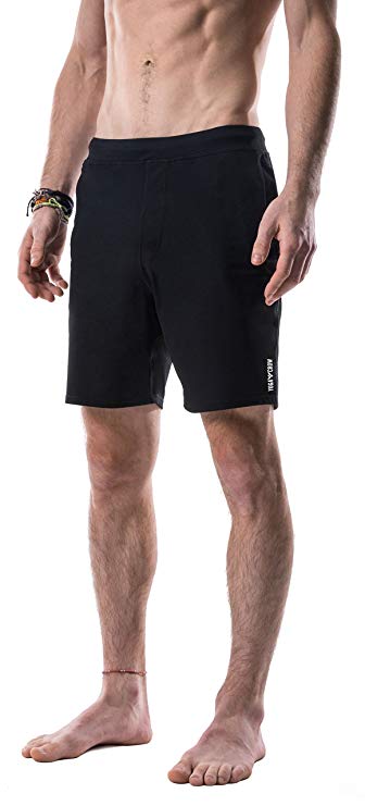 mens yoga shorts with liner