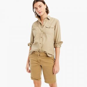 J Crew 10" Bermuda Stretch Chino Short