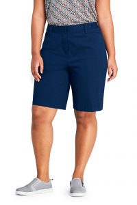 Lands' End Women's Mid Rise 10" Chino Bermuda