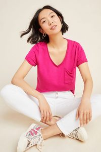 Anthropologie Classic V-Neck Tee