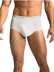 Hanes FreshIQ Comfort Flex Waistband White Briefs