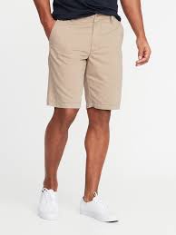 Lived-In Straight Khaki Shorts for Men - 10-inch inseam