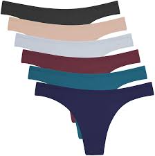 Anzermix Women's Breathable Cotton Thong Panties