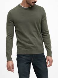 Banana Republic Men's Italian Merino Crew-Neck Sweater