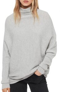 AllSaints Ridley Funnel Neck Wool & Cashmere Sweater