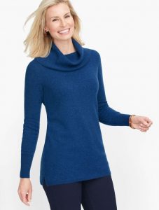 Talbots Cashmere Cowlneck Tunic