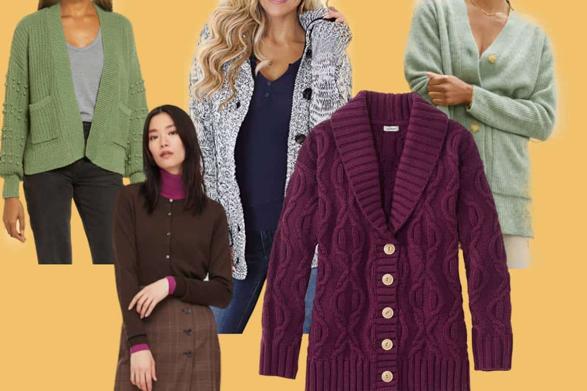 Different models in the most comfortable cardigans for women.