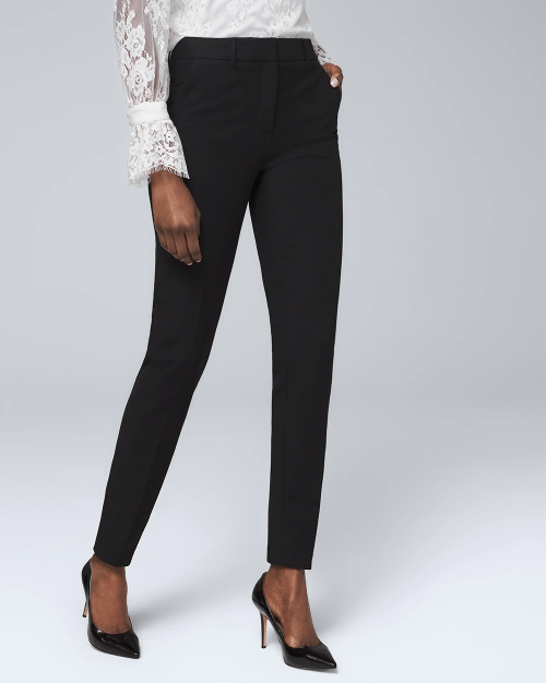 Slim fit black stretchy pants