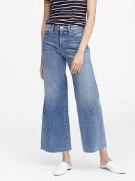 Banana Republic High-Rise Wide-Leg Cropped Jeans