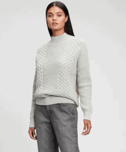 Chunky grey Gap sweater