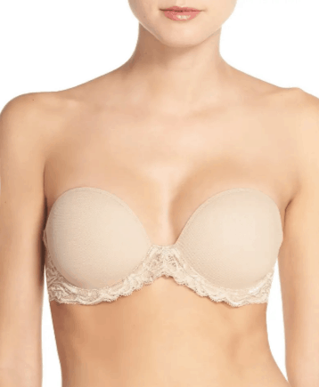 Natori Feathers Underwire Plunge Strapless