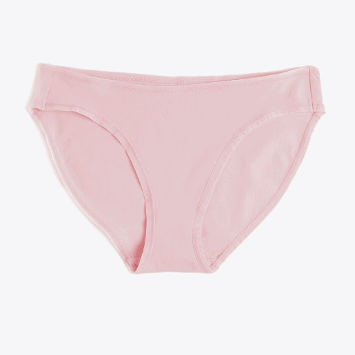 Pink women's botton bikini briefs