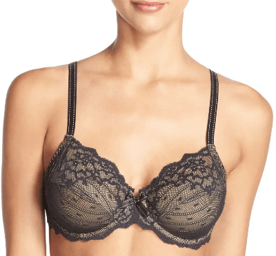 Lace underwire bra