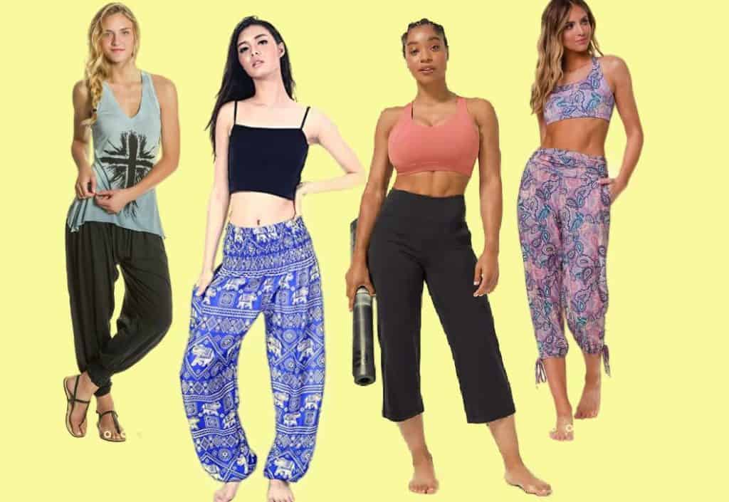 loose fitting yoga pants with pockets