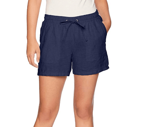 Amazon Essentials Women's 5" Drawstring Solid Linen Short 