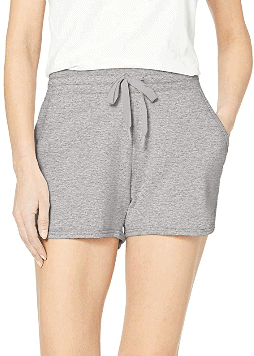 Amazon Essentials Women's Studio Terry Dolphin Short in gray