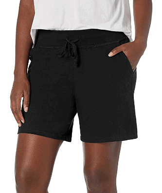 Hanes jersey shorts in black