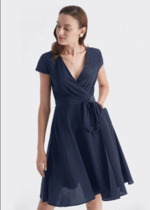 LilySilk Figure Flattering Silk Wrap Dress